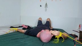 Face sitting two halooween, by Jeniffer Carter and Slave, FULL HD