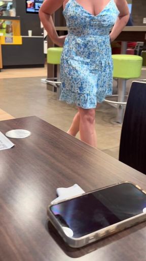 Cumslut MILF in Mcdonalds