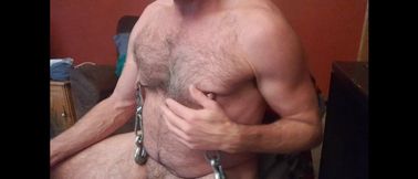 Gay nipple pig muscle flex nipple clamp