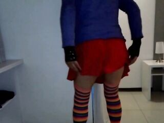trans crossdresser explores deepthroat with lolass36