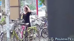 Sizzling Wet Asian Urination Show Stuns Public Space