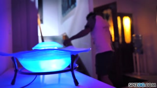 Spizoo - Kendra Lynn is fucked by two zombies, big boobs and big booty