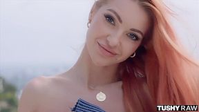 Sexy Redhead Dragon Gapes Her