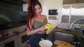 Vanessa Marie - The Kitchen Glove Handjob