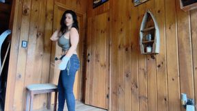 submissive stepmom in jeans