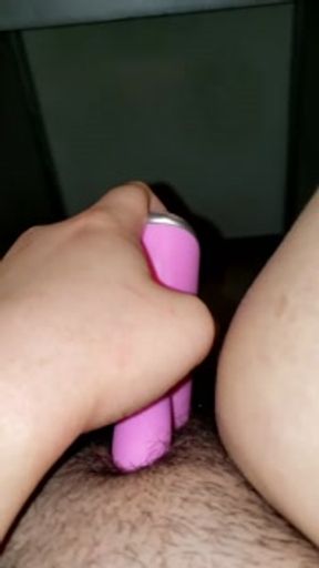 overstimulating and creaming my pussy with a g-spot vibe and begging to cum