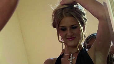Hot couples swinging and fucking each girls ass in romantic fuck film