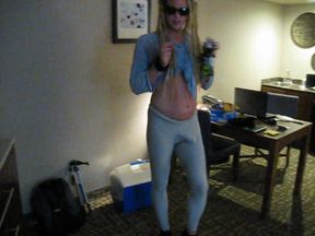 Blondelegs69 in yoga pants 4 a bit
