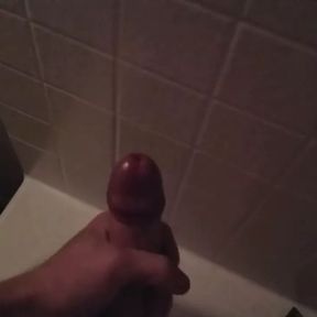 Cumming in the shower