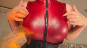 Surrender to leather zipper sensations ASMR