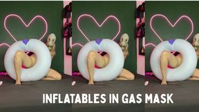 inflatables rubbing in 2 gas mask gp5
