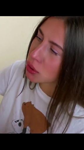 The First Deep Blowjob From Young Lily   Clip 2