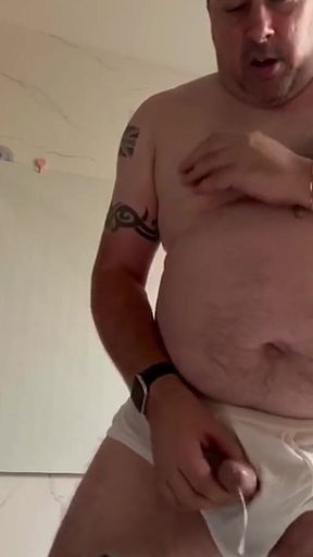 In Tighty Whities I Wank and Cum