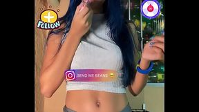 NOVINHA GOSTOS EM LIVE COM BUCETA MARCANDO