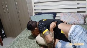 visinha chega tarde no churrasco e so acha linguica
