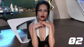Fucking Busty Black-Haired Babe In The Club Restroom For Huge Creampie