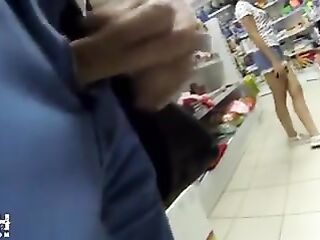 Cum on Teen in Book Store
