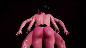 Sexy Girl Kagami in Club - Sitting Handjob on Sofa, Deepthroat Mouth Fuck with Moans, and on Top Titfuck Teasing Cumshot