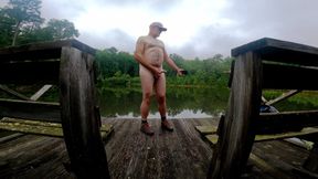 Naked hike and masturbation on a secluded hiking trail