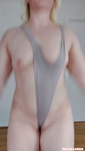 Thong shoulder wedgie jumping jacks