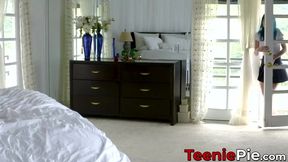 Hung Brad Newman fails to resist my allure so he eventually fucked me hard