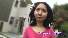 Small tits Japanese amateur gets pussy spread