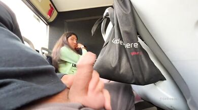 Stranger on the bus gave me the riskiest public blowjob ever