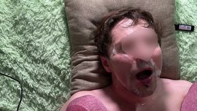 Two-person POV spitting I splash in your face and mouth jerk hee hee hee