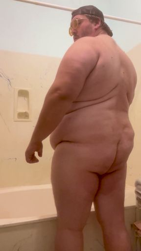 Monster Chub Bear Burly Chub Enjoying His Thick Weighty Body   Clip 2