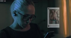 Sexy hot milf Christina Shine masturbating with AI