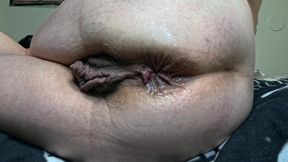 Huge Strawberry Dildo in Thick Ass: Deep Anal Riding &amp; Wet Fun