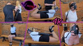 Sirs Arm Binder And Hogtied Secretary Slave 4K