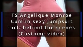 ts angelique monroe - cum in a sexy jumpsuit