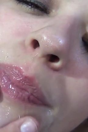 All in My Face Scene 2: Horny Blonde Lia Lor Loves to Swallow a Good Cock and Salivate Until the Cum