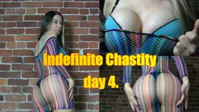 Indefinite chastity day 4.