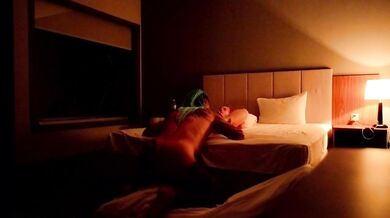 Moaning in the night as Daddy’s thick cock massages deep inside me