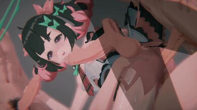 [Zenless Zone Zero] Nangong Yu's "Idol Broken Wing": Bound Cowgirl & POV Sandwich DP (4K)