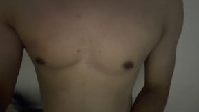 Boy Handsome Muscle Solo Cum Cock in House