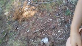 Outdoor sex, good fucking and risky blowjob