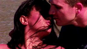 babalu gets threesome dp and atm on beach