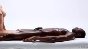 Passionate Black Massage Ends With Hot Sensual Orgasm