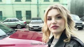 Russian blonde Peter Indigo Sin gets fucked hard and cummed in by a stranger