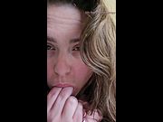 Amateur SLUT fingers her pussy and moans just for you ~ Lily Bee loves to taste how sweet she is
