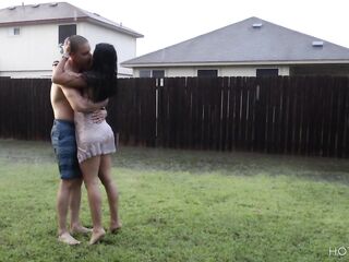 Romantic Sex below the Rain in Texas (the Neighbors saw Us)