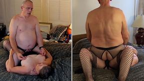 Granny Peggy Sue: Pegging & Cocksucking Cum in Mouth Slut