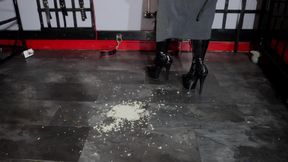 Crushing Noodles in Pvc Boots