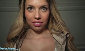 Public Agent Curly Blonde Latina With Big Tits Fucks for Cash - Blowjob