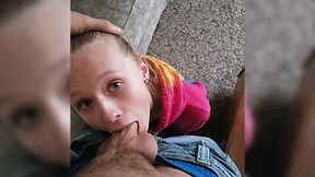 18 years old stepsis sucks dick and swallows before going to college