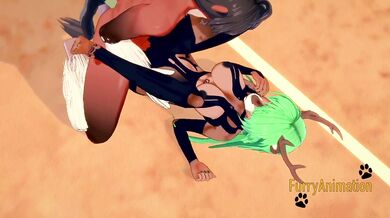 Furry Hentai 3D - Deer and Horse Hard Sex 2/2