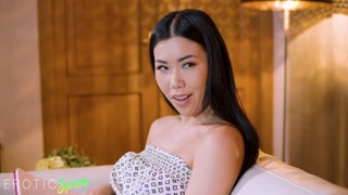 Deviante beautiful Asian babe Alina Crystall has romantic interracial fantasies
